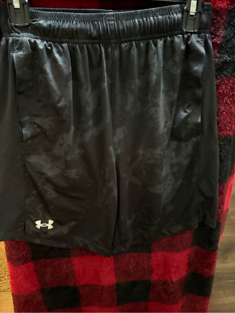 Under Armour Black Athletic Camo-Texture Shorts